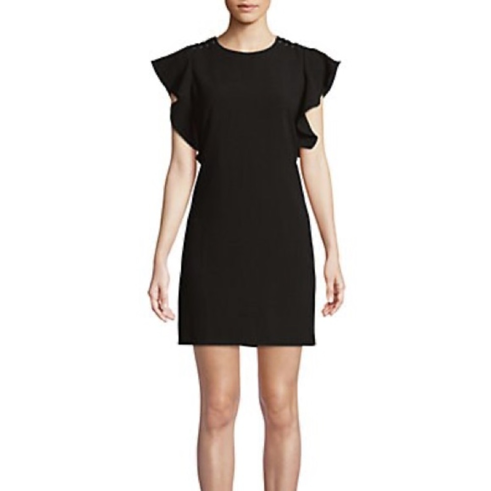 Laundry by Shelli Segal
Ruffle-Sleeve Grommet Sheath Dress